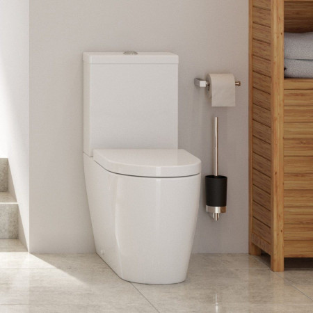 AJAX106143 Ajax Caistor Rimless Close Coupled Comfort Height WC with Seat Lifestyle Image