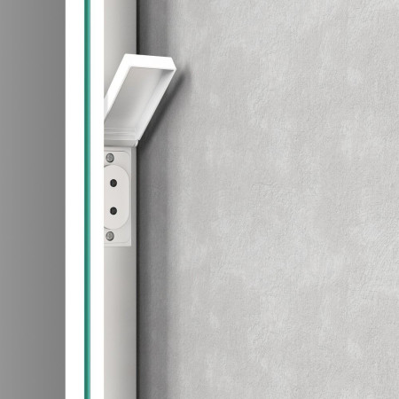 AJAX106242 Ajax Candlesbury 800 x 600mm LED Bathroom Mirror Charging Socket