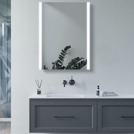 AJAX106241 Ajax Candlesbury 700 x 500mm LED Bathroom Mirror Lifestyle