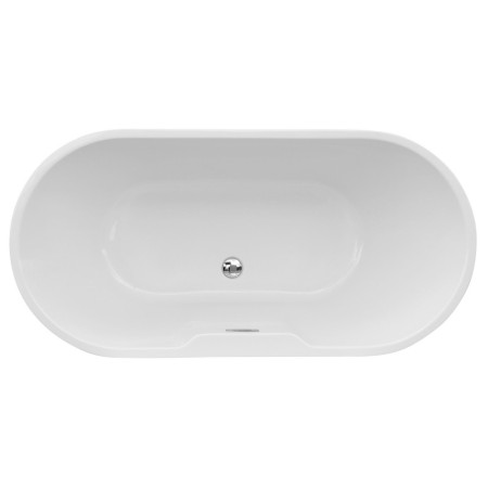 AJAX104125 Ajax Carlton 1655 x 745mm White Freestanding Bath Top View