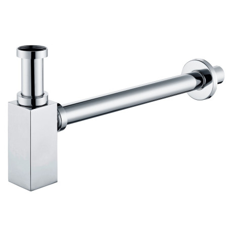 Ajax Chrome Modern Squared Bottle Trap