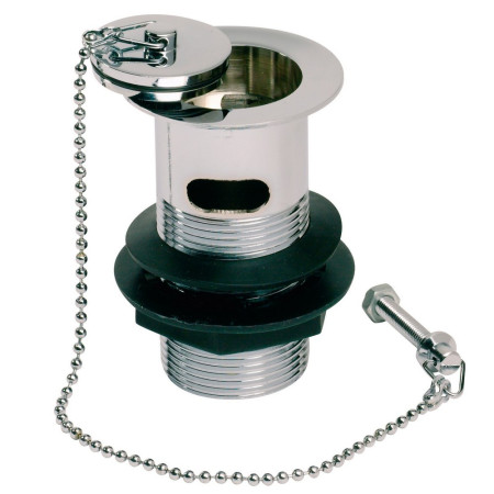 Ajax Chrome Plug and Chain Slotted Basin Waste
