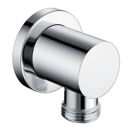 Ajax Chrome Round Wall Outlet Elbow