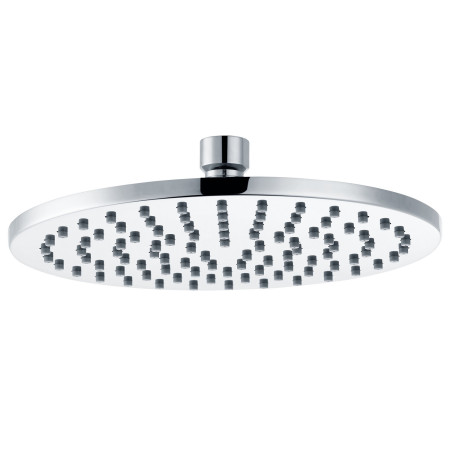 Ajax Chrome Rounded 200mm Brass Fixed Showerhead