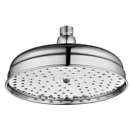 Ajax Chrome Rounded 200mm Traditional Shower Head