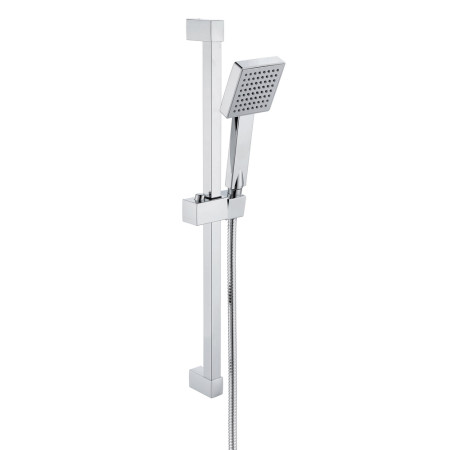 Ajax Hedon Chrome Square Slider Rail Kit and Handset