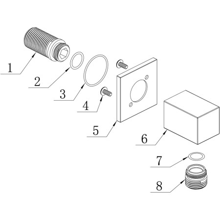 AJAX105593 Ajax Chrome Square Wall Outlet Elbow (3)