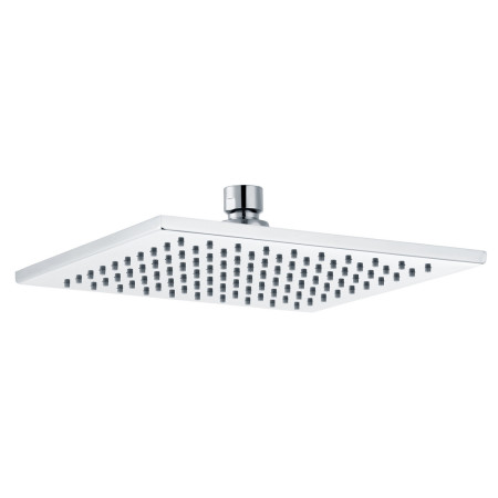Ajax Hedon Chrome Squared 200mm Brass Fixed Shower Head