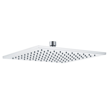 Ajax Hedon Chrome Squared 250mm Brass Fixed Shower Head