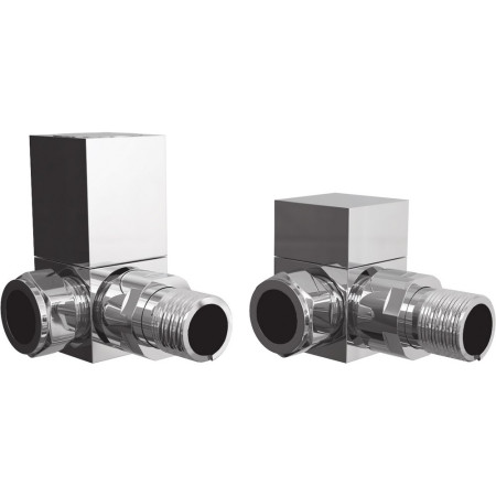 Ajax Chrome Squared Corner Radiator Valves
