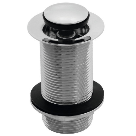 Ajax Chrome Unslotted Round Click Clack Basin Waste
