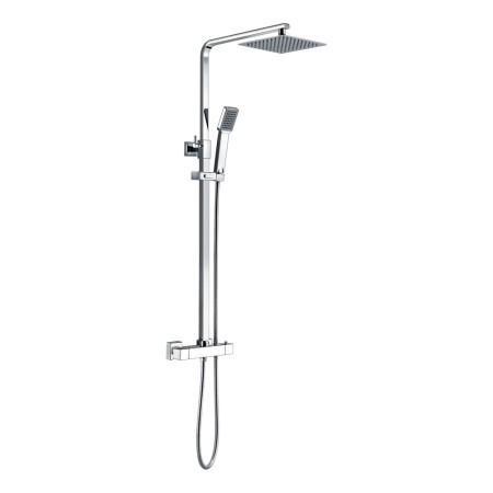 Ajax Hedon Chrome Thermostatic Mixer Shower with Overhead Kit