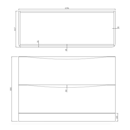 CONTOUR-1200FLOORCAB-GWTE/CONTOUR-1200BASIN Ajax Contour 1200mm Floor Cabinet in High Gloss White with Basin (2)