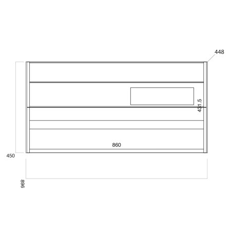 CONTOUR-900WALLCAB-MATTGREY/CONTOUR-900BASIN Ajax Contour 900mm Wall Cabinet with Basin Matt Grey (2)