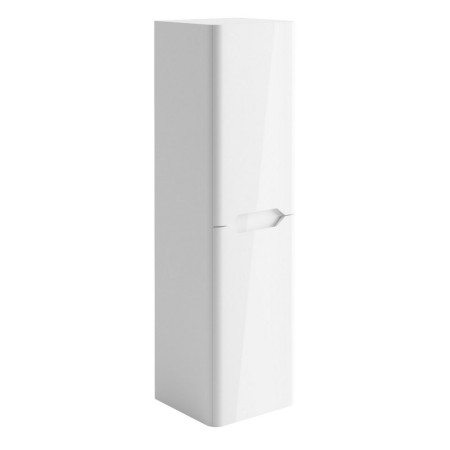 CURVEFURN004 Ajax Curve Tall Boy Storage Unit in Gloss White