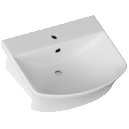 AJAX104933 Ajax Donnington 1TH Semi Recessed Basin Top View
