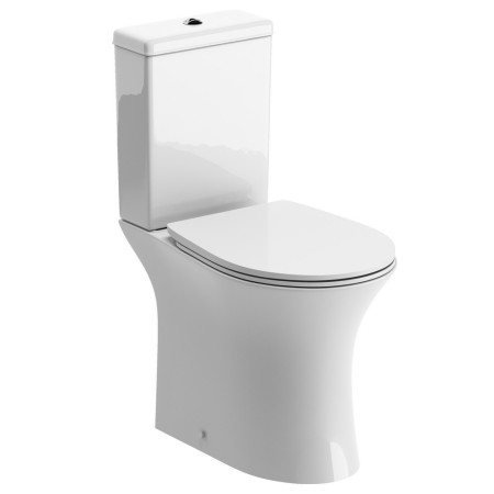 Ajax Donnington Rimless Close Coupled Open Back WC with Seat