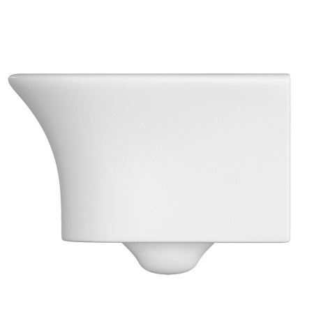 AJAX104937 Ajax Donnington Rimless Wall Hung WC with Seat Side View without Seat