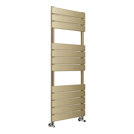Ajax Dovedale Brushed Brass 1200 x 500mm Square Ladder Towel Warmer