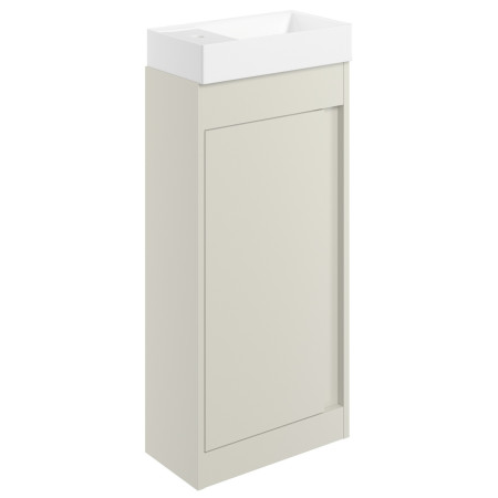 Ajax Elsham 400mm Matt Latte Floor Standing Vanity Unit and Basin