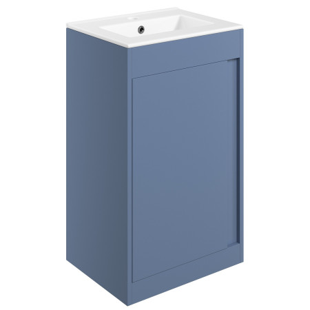 Ajax Elsham 500mm Matt Misty Blue Floor Standing Vanity Unit and Basin