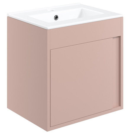 Ajax Elsham 510mm Matt Antique Rose Wall Hung Vanity Unit with Basin