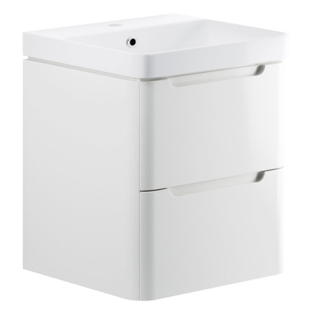 Ajax Ferriby 600mm Wall Hung Gloss White Vanity Unit with Basin