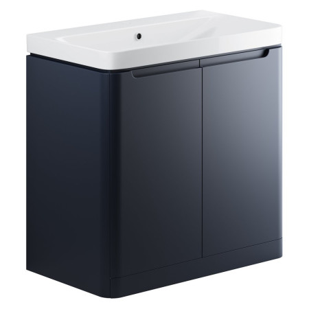 Ajax Ferriby 800mm Floor Standing Matt Indigo Vanity Unit with Basin