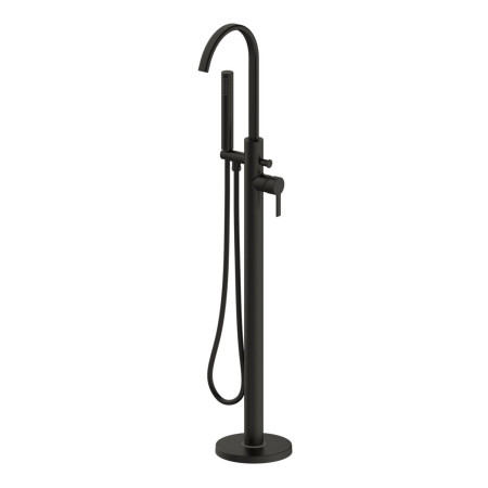 Ajax Freshney Floor Standing Bath Shower Mixer in Black