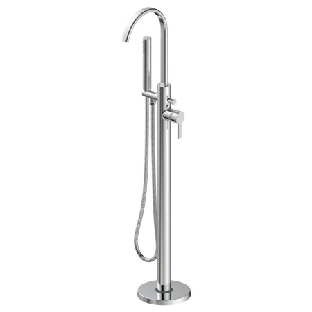Ajax Freshney Floor Standing Bath Shower Mixer in Chrome
