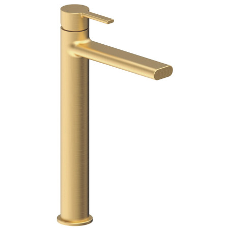Ajax Freshney Tall Basin Mixer in Brushed Brass