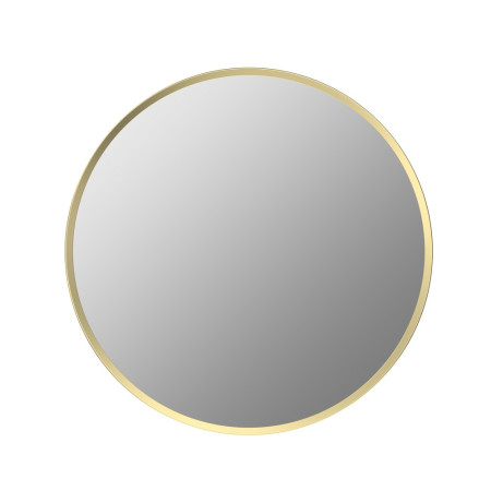 Ajax Gedney 500mm Rounded Brushed Brass Bathroom Mirror