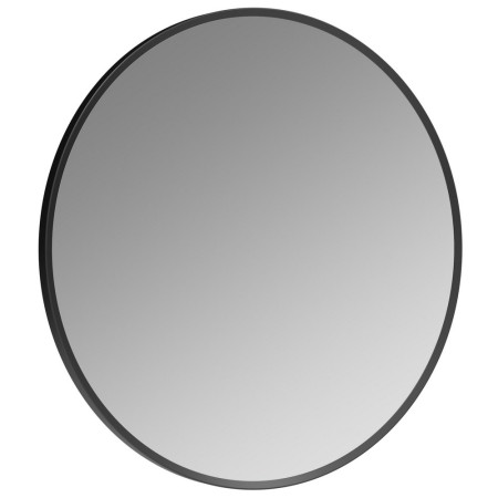 Ajax Gedney 600mm Rounded Matt Black Bathroom Mirror