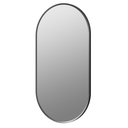 Ajax Gedney 800 x 400mm Oblong Matt Black Bathroom Mirror
