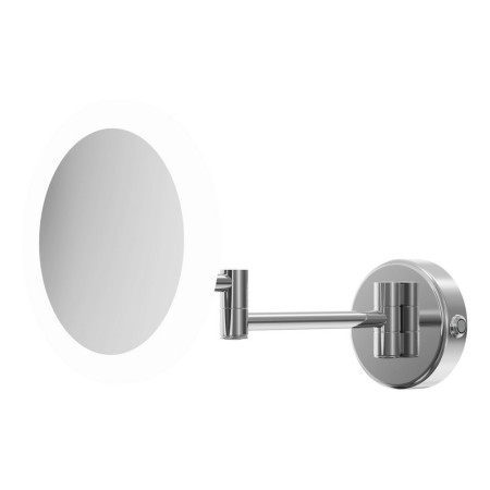 Ajax Glenfield Chrome Rounded LED Cosmetic Mirror