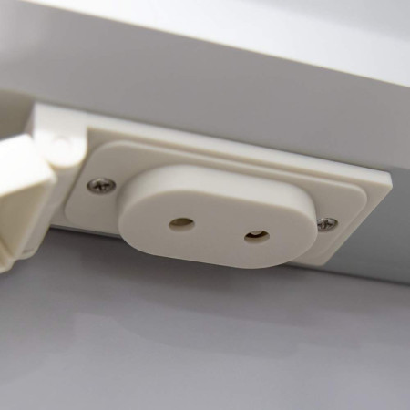 AJAX106300 Ajax Grasby 600mm Double Door LED Mirror Cabinet Charger Close Up