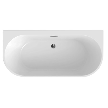 AJAX104118 Ajax Hasthorpe 1500 x 750mm Freestanding Back to Wall Bath Top View