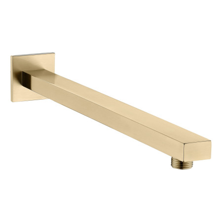 AJAX116266 Ajax Hedon Brushed Brass Thermostatic Shower Valve with Fixed Head and Handset Shower Arm Design