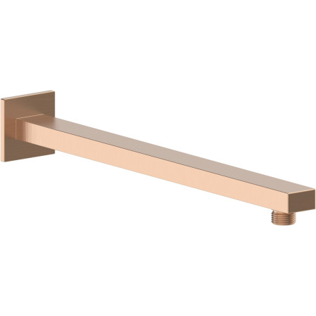 AJAX111594 Ajax Hedon Brushed Bronze Square Concealed Shower Valve with Fixed Head Shower Arm