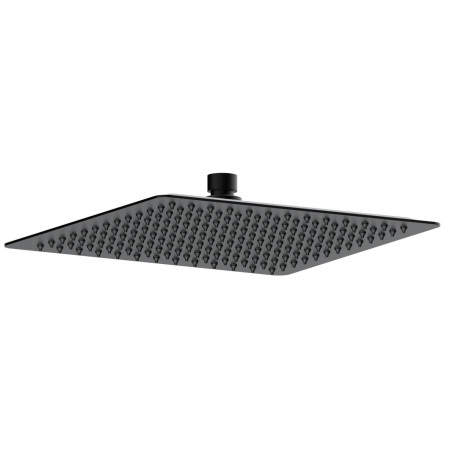 AJAX116263 Ajax Hedon Matt Black Square Concealed Two Outlet Shower Set Shower Head