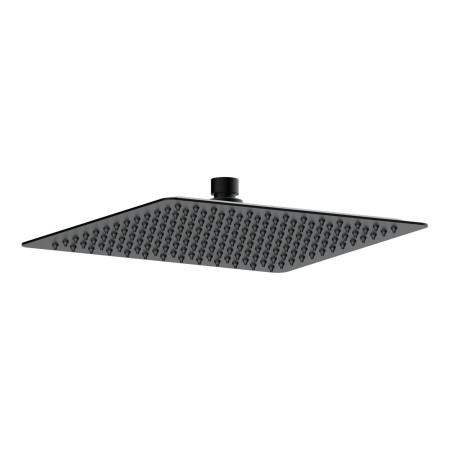 Ajax Hedon Square 250mm Matt Black Ultra Slim Shower Head