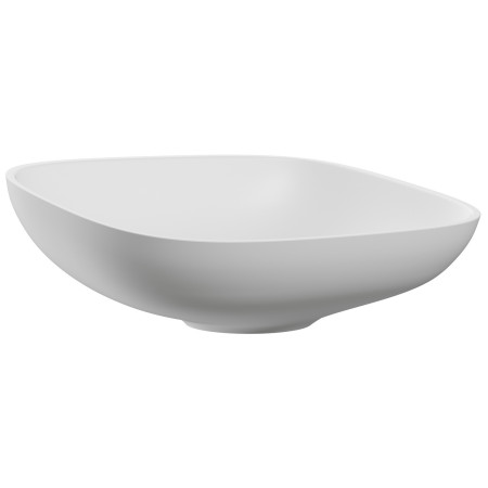 Ajax Horkstow 500mm White Rectangular Countertop Basin