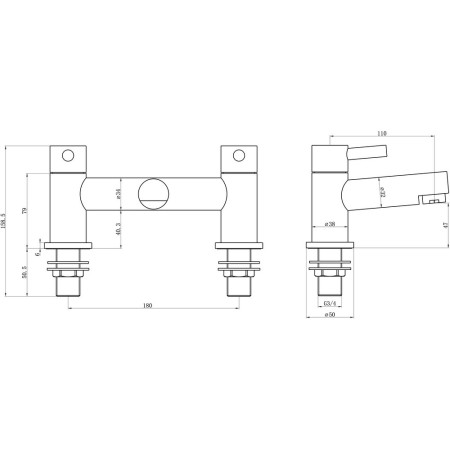 AJAX105770 Ajax Humber Chrome Bath Filler (3)