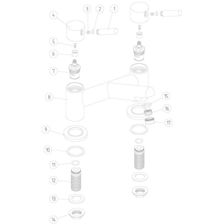 AJAX105770 Ajax Humber Chrome Bath Filler (2)