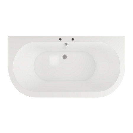 AJAX102813 Ajax Hykeham 1700 x 800mm Back to Wall Freestanding Bath Top View
