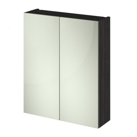 Ajax Idon 600mm 2 Door Mirror Cabinet in Black