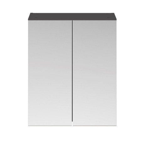 Ajax Idon 600mm 2 Door Mirror Cabinet in Gloss Grey