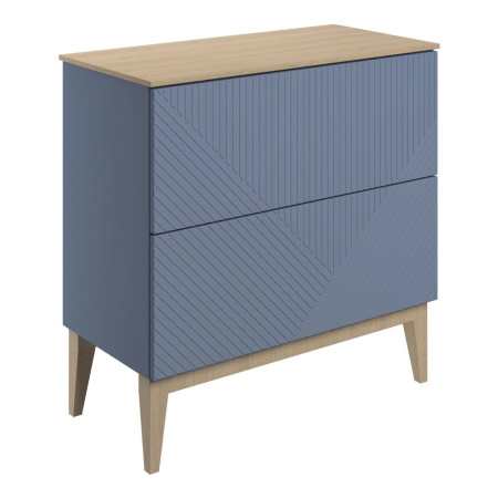 Ajax Irby Matt Smoke Blue 810mm Floor Standing Vanity Unit with Worktop