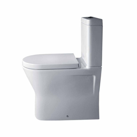 Ajax Ivy Comfort Height Close Coupled Rimless Back To Wall Toilet With Seat