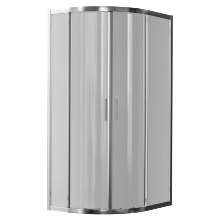 Ajax Keah 6mm Chrome 1200 x 800mm Easy Fit Two Door Offset Quadrant Shower Enclosure
